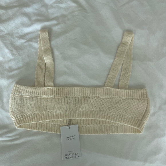 NWT danielle Bernstein knit bra top - Picture 2 of 2